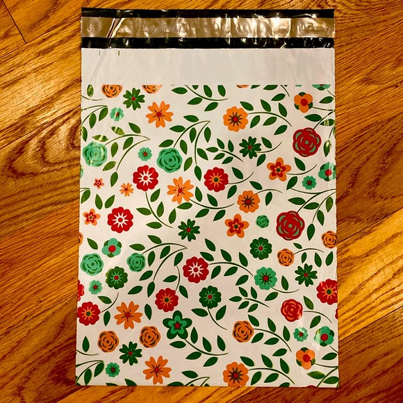 Set of 20 - 10”x13” Floral Summer Poly Mailers - Picture 2 of 2